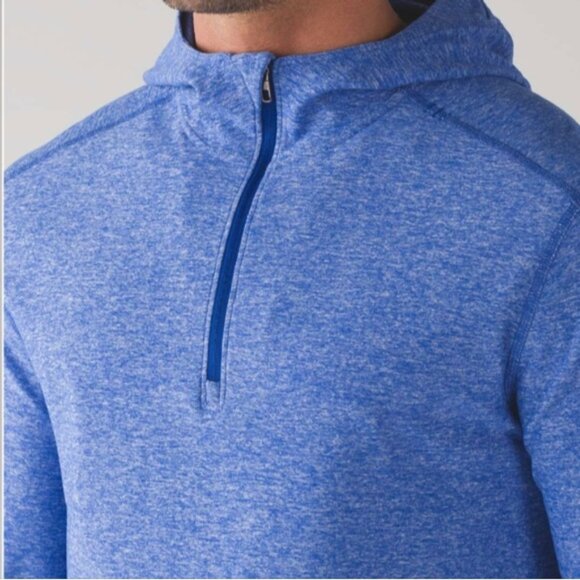 Lululemon Surge Warm Hoodie Heathered Hyper Blue - Picture 4 of 12